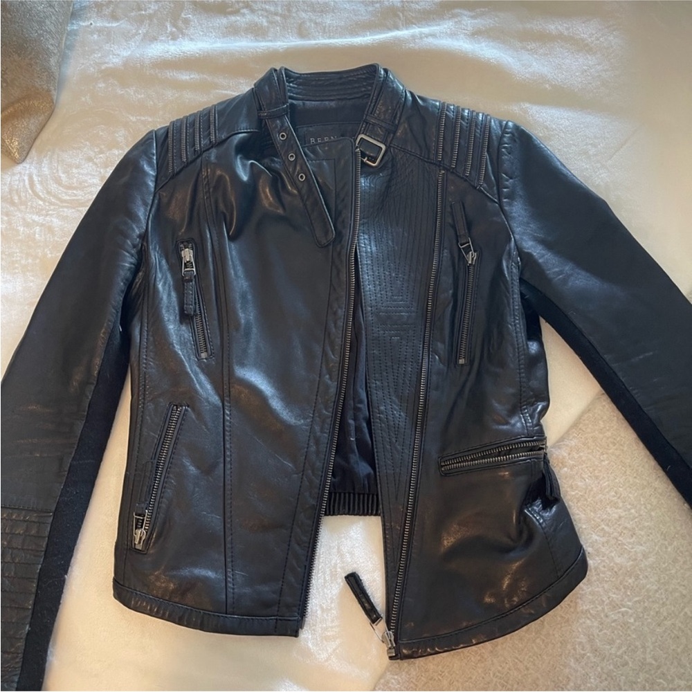Bernardo Black Genuine Leather Jacket XS